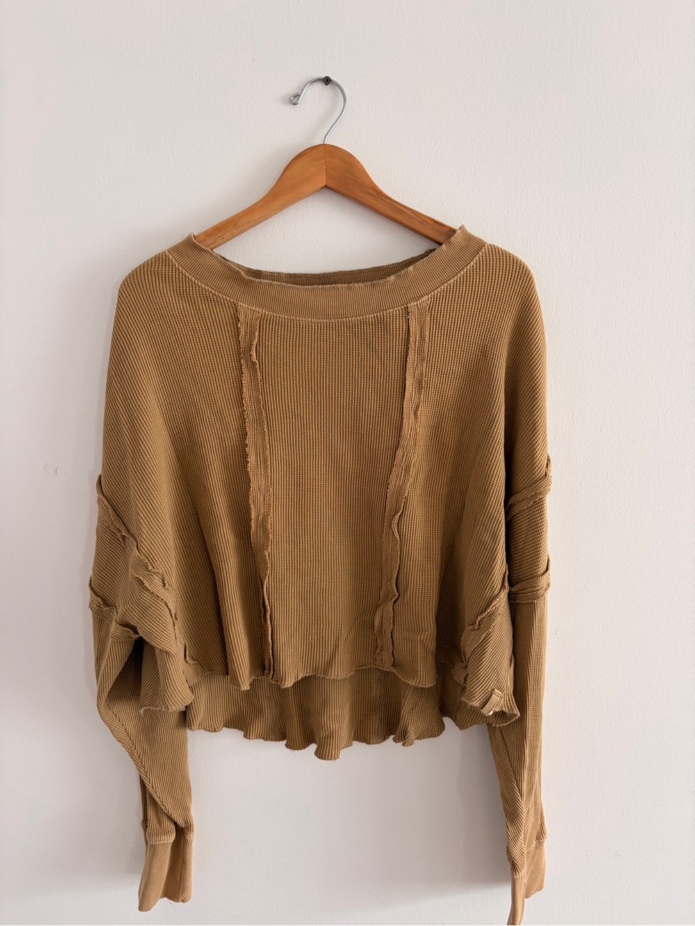 Free People oversized, cropped sweater